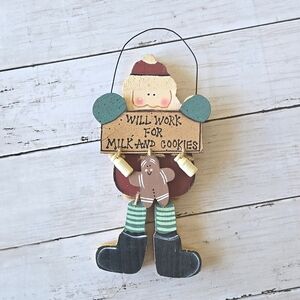 Wooden Santa Wall Hanging
